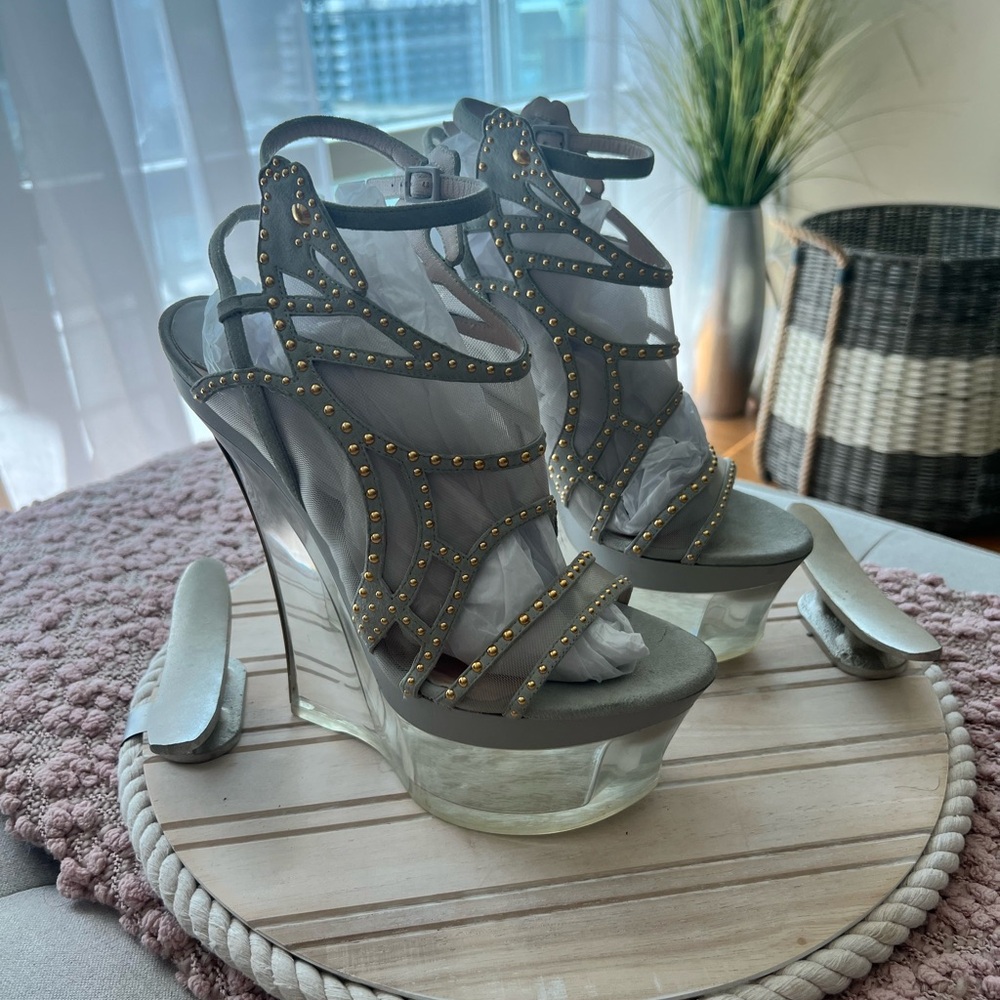 COPY - BRAND NEW w/ DEFECTS: Versace Wedge Sandals